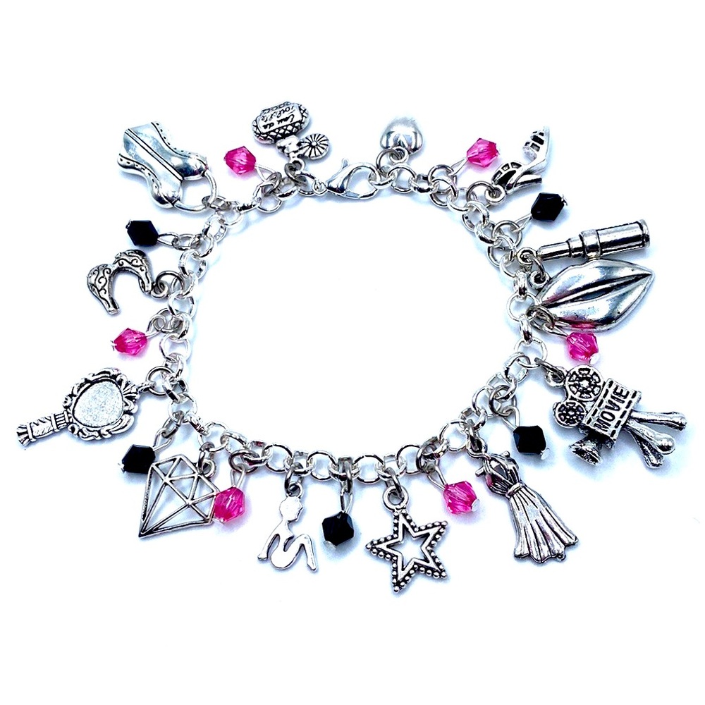 Movie Star Pin Up Girl Charm Bracelet